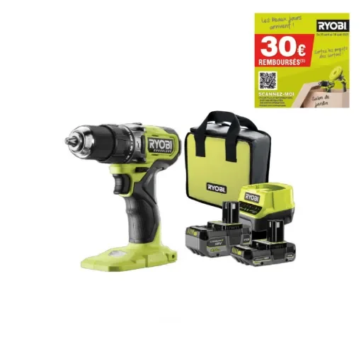 Ryobi - 18V One+ Brushless Hammer Drill/Driver - RPD18BL1-2C42S product image