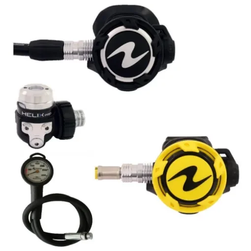 Aqualung - Helix Pro ACD DIN Diving Regulator Set with Octopus & Gauge product image