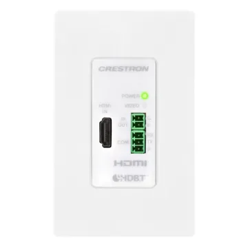 Crestron - DigitalMedia 8G+® 4K60 HDR Wall Plate Transmitter - DM-TX-4KZ-100-C-1G-W-T product image
