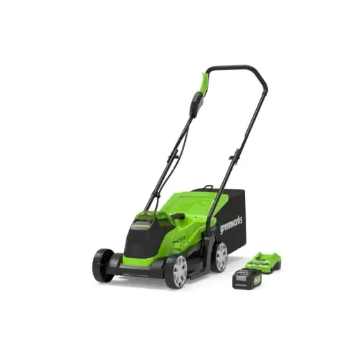 Greenworks - 24V Brushless Push Lawn Mower 33cm - GD24LM33K4 product image