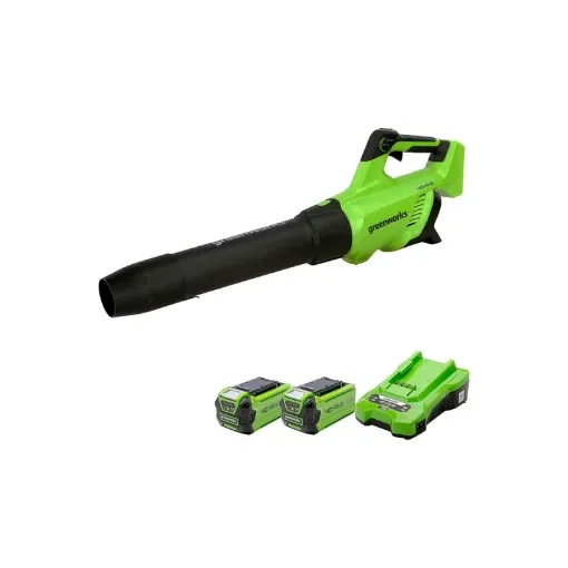 Greenworks - 40V Brushless Blower 210 km/h - GD40ABIIK2X product image