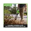 Greenworks - 40V Brushless Blower 210 km/h - GD40ABIIK2X product image