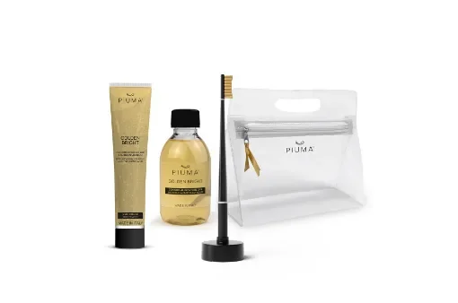 Piuma Care - Golden Bright Oral Beauty Set with Marble Base - FS960012G001 product image