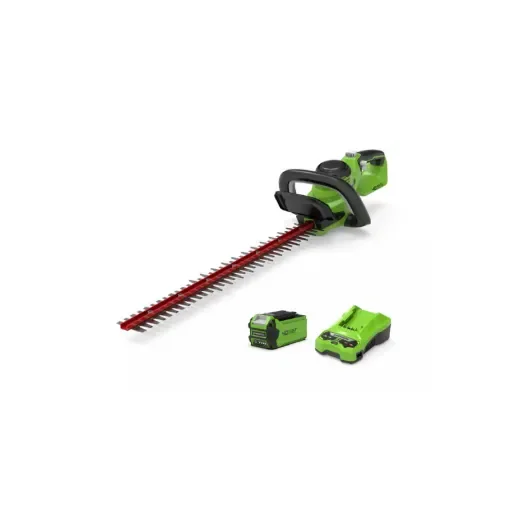 Greenworks - 61cm 40V Hedge Trimmer with Battery - 2200907UA product image