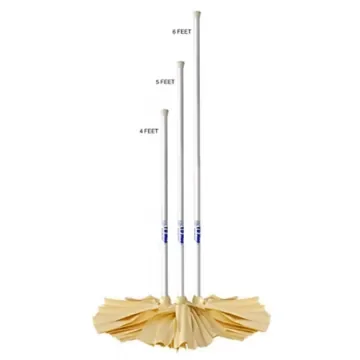 TD Mop - Double White Deluxe Mop with 4' Handle - 850005213079 product image