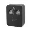 smoking - Black Square Wall Mounted Ashtray with Keys product image
