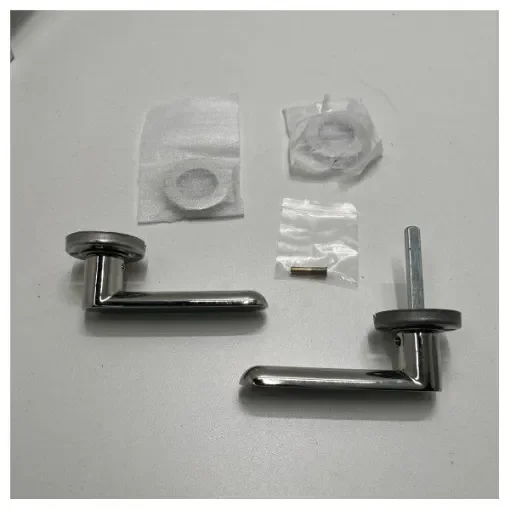 Onbekend - Stainless Steel Round Door Handle Set - Durable Marine Grip product image