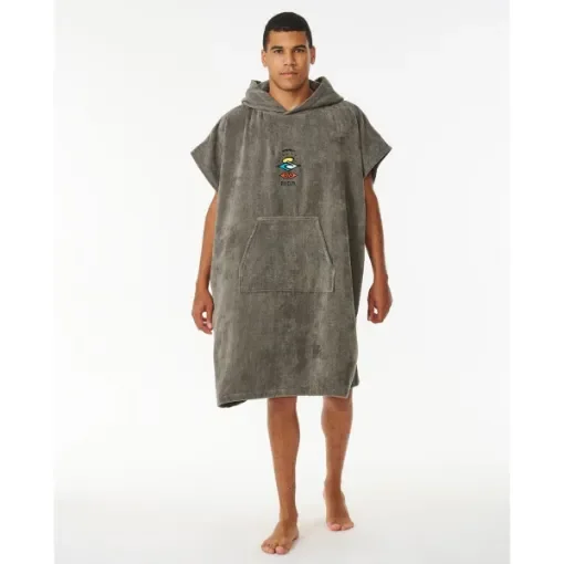 RIP CURL - Men's Hooded Surf Poncho Towel - Grey product image