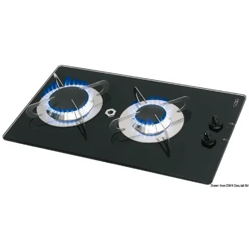 CAN - Burny Cristal 2 Burner Gas Cooking Hob - 50.709.12 product image
