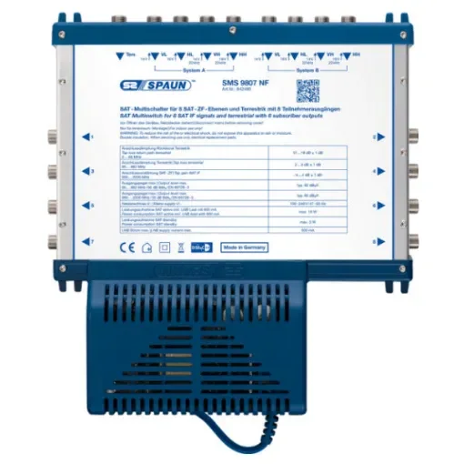 Spaun - SMS 9807 NF Multiswitch Light Class - Marine Signal Distribution product image