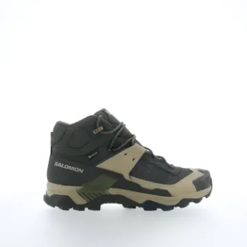 SALOMON - Men's X Ultra 5 Mid GTX Hiking Shoes - Peat/Gray Green/Blue Nights product image