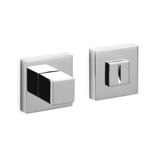 Olivari Square Bathroom Door Latch Cubo H136V6 Corrosion Resistant set product image