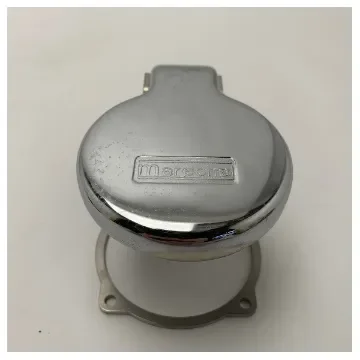 <p>Marine Grade Chrome Metal Connector Cover for Marechal DSN6 – Corrosion Resistant Electrical Connector Protection</p> product image