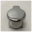 <p>Marine Grade Chrome Metal Connector Cover for Marechal DSN6 – Corrosion Resistant Electrical Connector Protection</p> product image