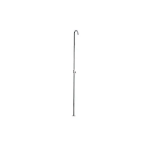 <div>Elka Floor-standing stainless steel outdoor shower column with mixer cartridge and microblower - 7085</div> product image