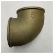 Guidi Brass 5 Inch 90 Degree Elbow Fitting Female-Female Thread Corrosion Resistant Marine Grade - 0090#100014 product image