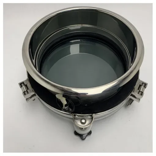 SCM Stainless Steel Marine Porthole with flood hatch D200mm - S00296.05.AV product image