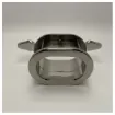 High-Quality Stainless Steel Oval Marine Cleat with Dual Clamps for Secure Boat Line Attachment product image