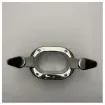 High-Quality Stainless Steel Oval Marine Cleat with Dual Clamps for Secure Boat Line Attachment product image