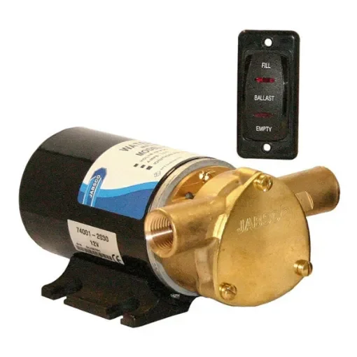 Jabsco 18220-112 12V Marine Ballast Pump for Wakeboard and Ski Boats product image