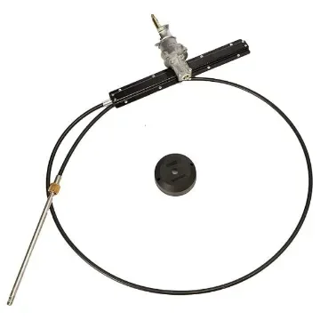 UFLEX Racktech 19ft Stainless Steel Marine Rack & Pinion Steering Cable System for Waterski Boats & Stern Drives product image