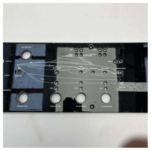 <div>Original Riva Rivale 56 bilge pump and navigation light control panel black - 387196</div> product image
