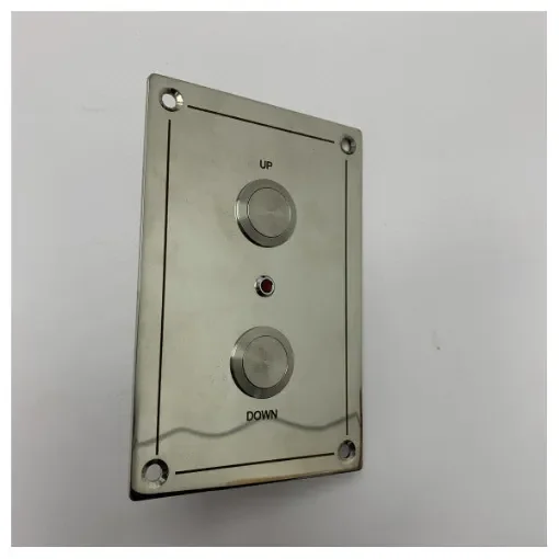 <p>Marine Stainless Steel Door Control Panel with R122 LED Indicator – Weatherproof Up/Down Switch for Harsh Saltwater Environments</p> product image