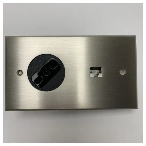 Onbekend - Marine Grade Stainless Steel RJ45 & Bipolar Switch Panel - MELJAC142X80ORIZ+1 product image