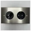 Onbekend - Meljac Marine Stainless Steel Dual Socket Plate - Waterproof product image