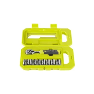 Ryobi - 8 Socket Set 90 Tooth Ratchet - RHRS10PC product image