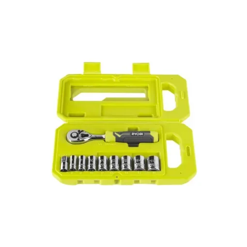 Ryobi - 8 Socket Set 90 Tooth Ratchet - RHRS10PC product image