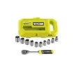 Ryobi - 8 Socket Set 90 Tooth Ratchet - RHRS10PC product image