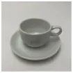 <div>CRN Chrome Ceramic Coffee Cup with Saucer for Marine Environments - Durable & Easy-to-Clean Nautical Drinkware</div> product image