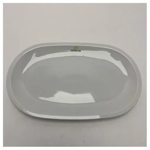 <div>Custom Line Oval Ceramic Serving Platter in Capri Yellow - Durable and Marine-Ready Tableware</div> product image