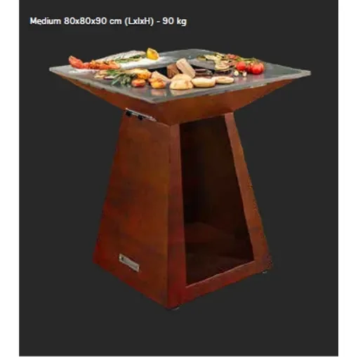 Divers - Quadro M Corten Fire Pit with Cooking Plate product image