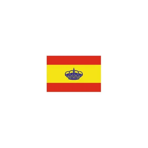 Spain Flag Sticker with Crown - 751070 product image