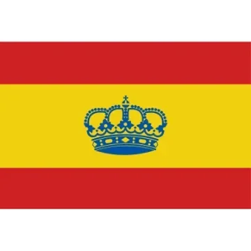 Nautical Polyester Spanish Flag with Crown - W6540100 product image