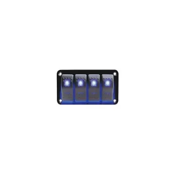 4 Switch Panel with Blue LED - 501293 product image