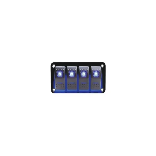 4 Switch Panel with Blue LED - 501293 product image