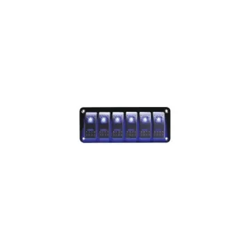 6 Switch Panel with Blue LED - 501294 product image