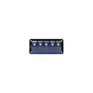 5 Switch Panel with Blue LED Indicators - 501295 product image
