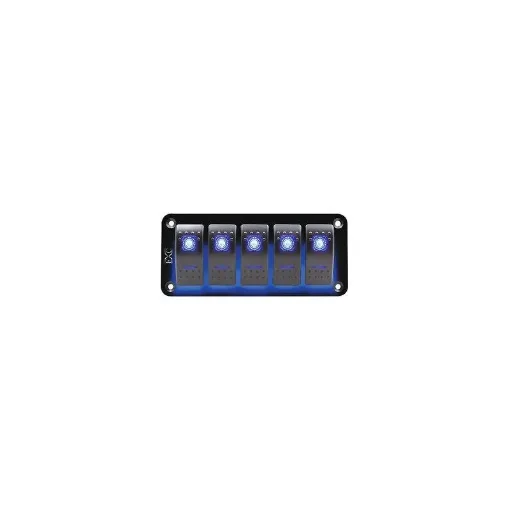5 Switch Panel with Blue LED Indicators - 501295 product image
