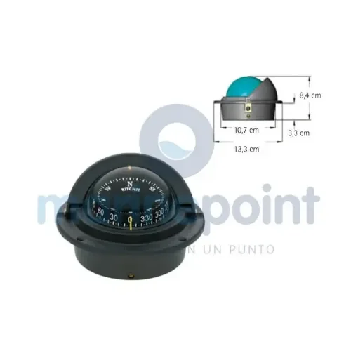 Ritchie Recessed Compass, Black - RITF-83 product image