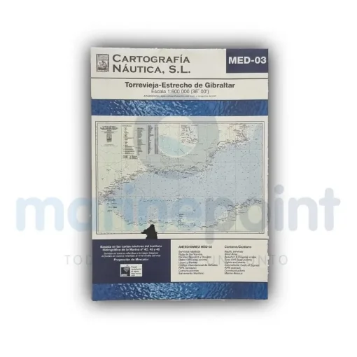 Nautical Chart MED-03, Torrevieja-Gibraltar Strait - A3245300 product image