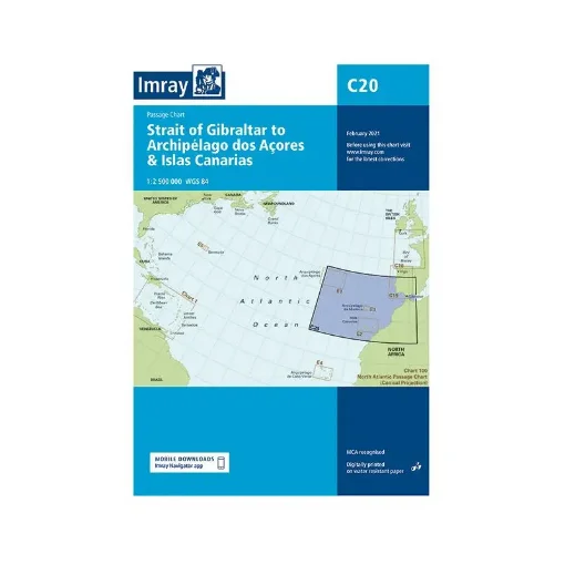 Imray - Chart C20, Gibraltar, Azores and Canary Islands - C20 product image