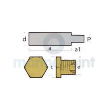 TECNOSEAL Zinc Anode Onan, 12mm Diameter X 40mm Long - TEN02033 product image