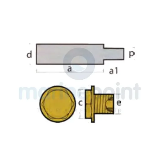 TECNOSEAL Nanni Mercedes Anode - TEN02100 product image