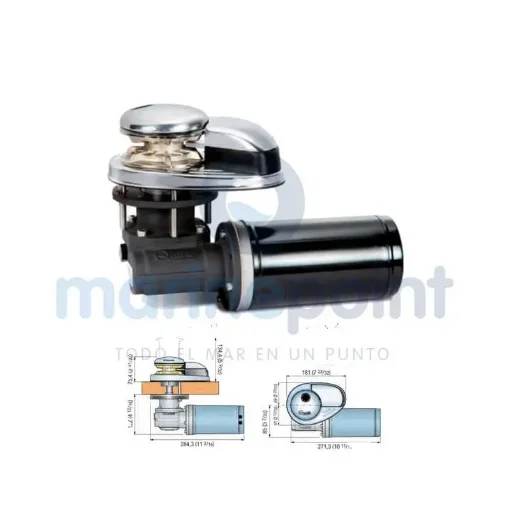 Quick Electric Winch 12V 500W - QUDP1512 product image