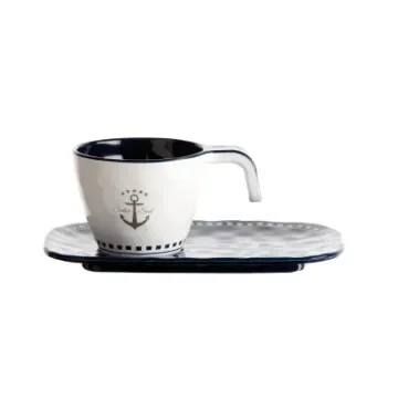 Marine Business - Sailor Soul Flat Coffee Cups and Plates (6) - 14006 product image
