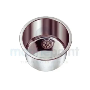 Circular Stainless Steel Sink with Drain - GS50055 product image
